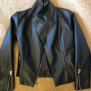 Marc New York Leather Biker Jacket -M
